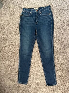 Madewell Dark Blue High-Rise Skinny Jeans